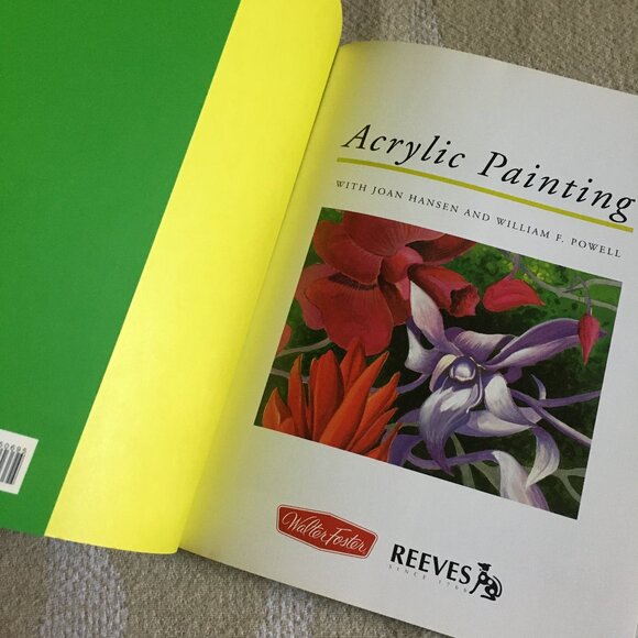2/$25 'Acrylic Painting: Project Book For Beginners' Softcover By Joan Hansen - Picture 4 of 6